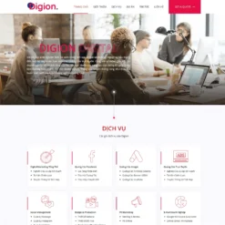 Giao diện Website công ty Agency Digital Marketing Online