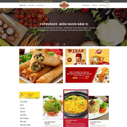 Giao diện Website nhà hàng