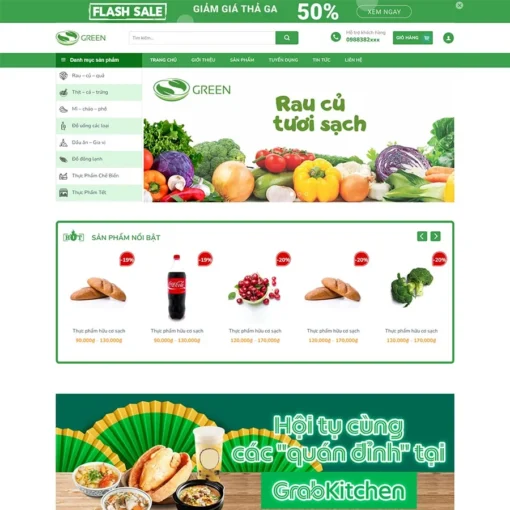 Giao diện Website bách hóa 05