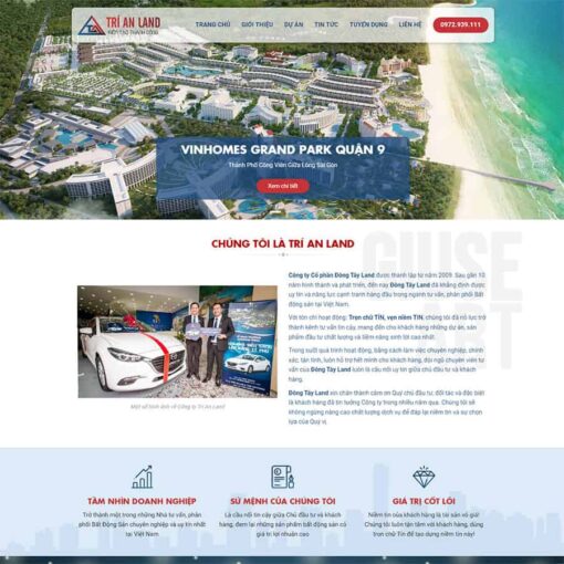 Giao diện Website bất động sản 20