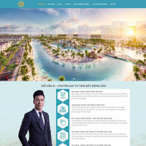 Giao diện Website bất động sản 27