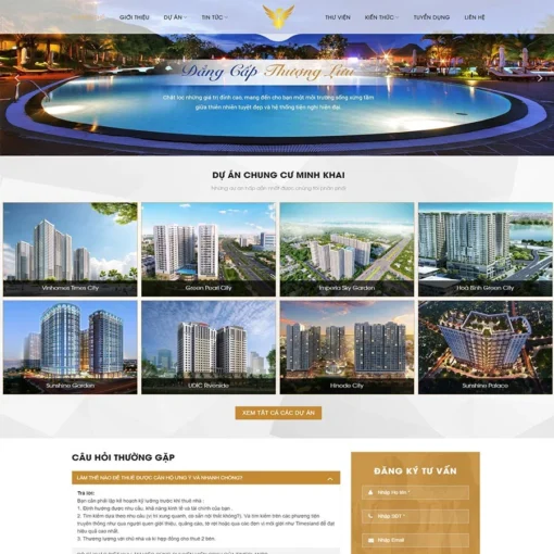 Giao diện Website bất động sản 33