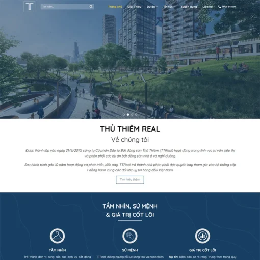 Giao diện Website bất động sản 40
