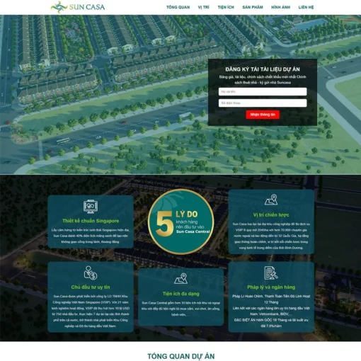Giao diện Website bất động sản 43