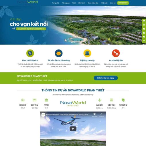 Giao diện Website bất động sản 06