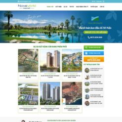 Giao diện Website bất động sản 08