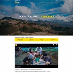 Giao diện Website giới thiệu tour du lịch