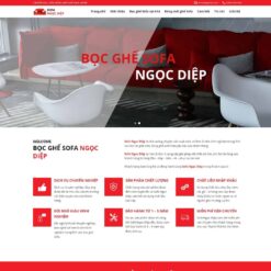 Giao diện Website dịch vụ bọc ghế sofa