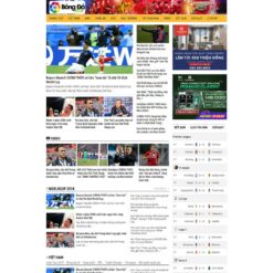 Giao diện Website tin tức thể thao, bóng đá