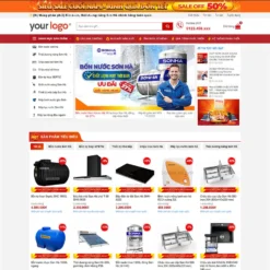 Giao diện Website bán bồn nước, đồ gia dụng