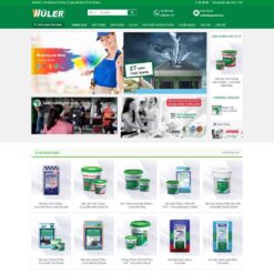 Giao diện Website cửa hàng bán sơn, bột sơn