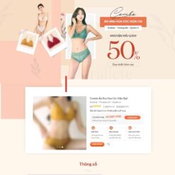 Giao diện Website bán hàng nội y