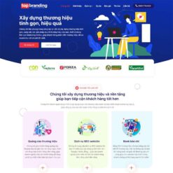 Giao diện Website công ty Agency Marketing Online 02