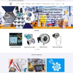 Giao diện Website công ty bán cảm biến công nghiệp