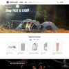 Giao diện Website bán lều du lịch, đồ phượt camping