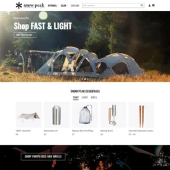 Giao diện Website bán lều du lịch, đồ phượt camping