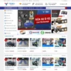 Giao diện Website bán thiết bị rửa xe ô tô
