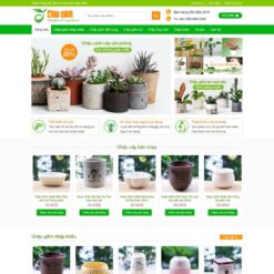Giao diện Website bán chậu cây cảnh văn phòng