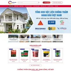 Giao diện Website cung cấp sơn chống thấm