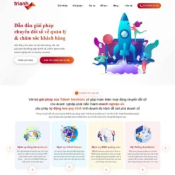 Giao diện Website dịch vụ chuyển đổi số doanh nghiệp