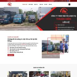 Giao diện Website dịch vụ chuyển nhà