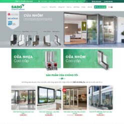 Giao diện Website công ty nhôm kính 01