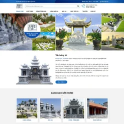 Giao diện Website cơ sở đá mỹ nghệ