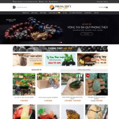 Giao diện Website đá quý, vật phẩm phong thủy 02