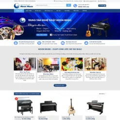 Giao diện Website trung tâm dạy nhạc