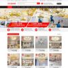 Giao diện Website bán đèn Led, đèn trang trí