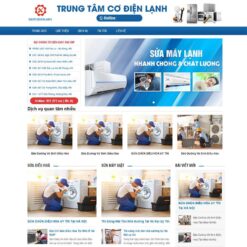 Giao diện Website sửa điện lạnh 02