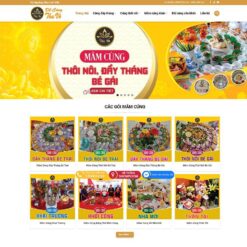 Giao diện Website dịch vụ đồ cúng