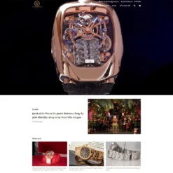 Giao diện Website bán đồng hồ cao cấp 02