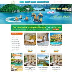 Giao diện Website du lịch 02