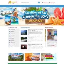 Giao diện Website du lịch 06