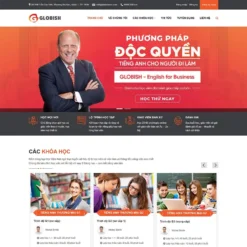 Giao diện Website trung tâm học tiếng anh 02