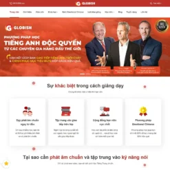 Giao diện Website trung tâm học tiếng anh 03