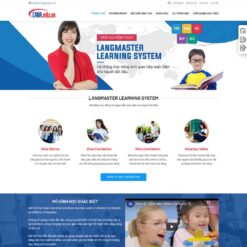 Giao diện Website giới thiệu khóa học tiếng anh