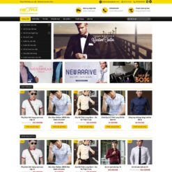 Giao diện Website shop thời trang nam