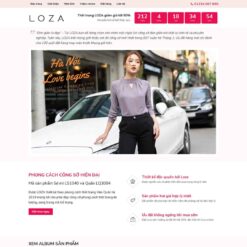 Giao diện Website bán thời trang, quần áo