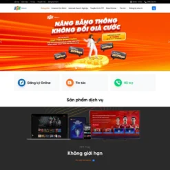 Giao diện Website dịch vụ FPT