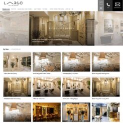 Giao diện Website thiết kế sản phẩm nội thất