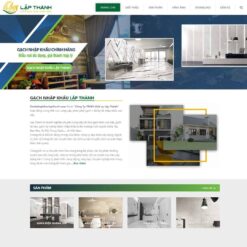 Giao diện Website bán gạch nhập khẩu