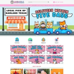 Giao diện Website bán gấu bông