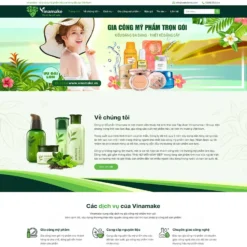 Giao diện Website gia công mỹ phẩm 02
