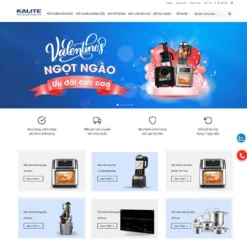 Giao diện Website bán thiết bị gia dụng 02