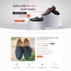 Giao diện Website bán giày da