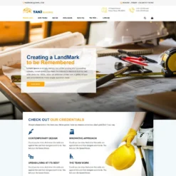Giao diện Website giới thiệu công ty xây dựng 02