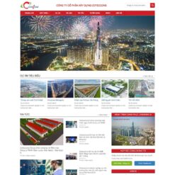 Giao diện Website giới thiệu công ty xây dựng