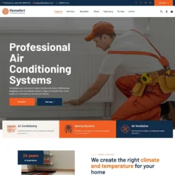 Giao diện Website công ty dịch vụ điện nước